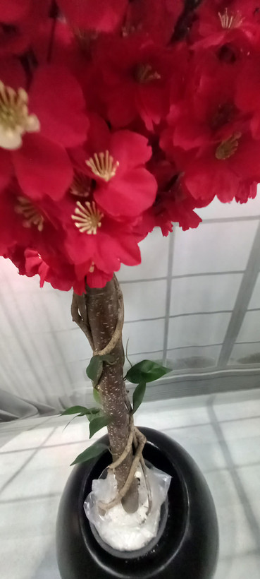 درختچه مصنوعی شکوفه قرمز۱۸۰