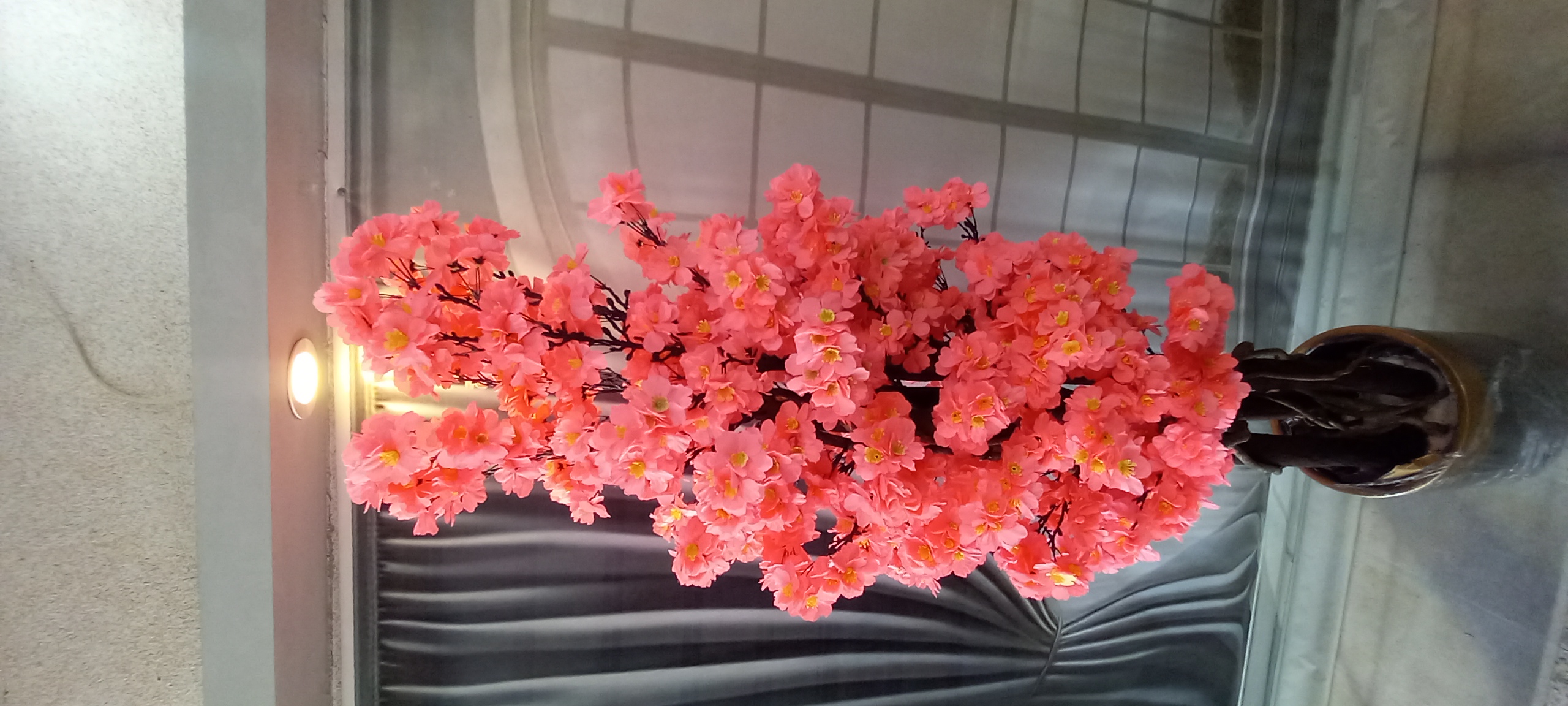 نمای کامل از درختچه شکوفه با ظاهری کاملا طبیعی